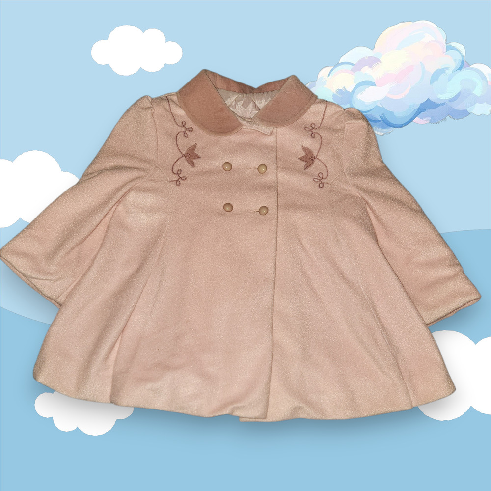 Vintage Cute Togs Double Breasted Dress Coat, Size 24 months